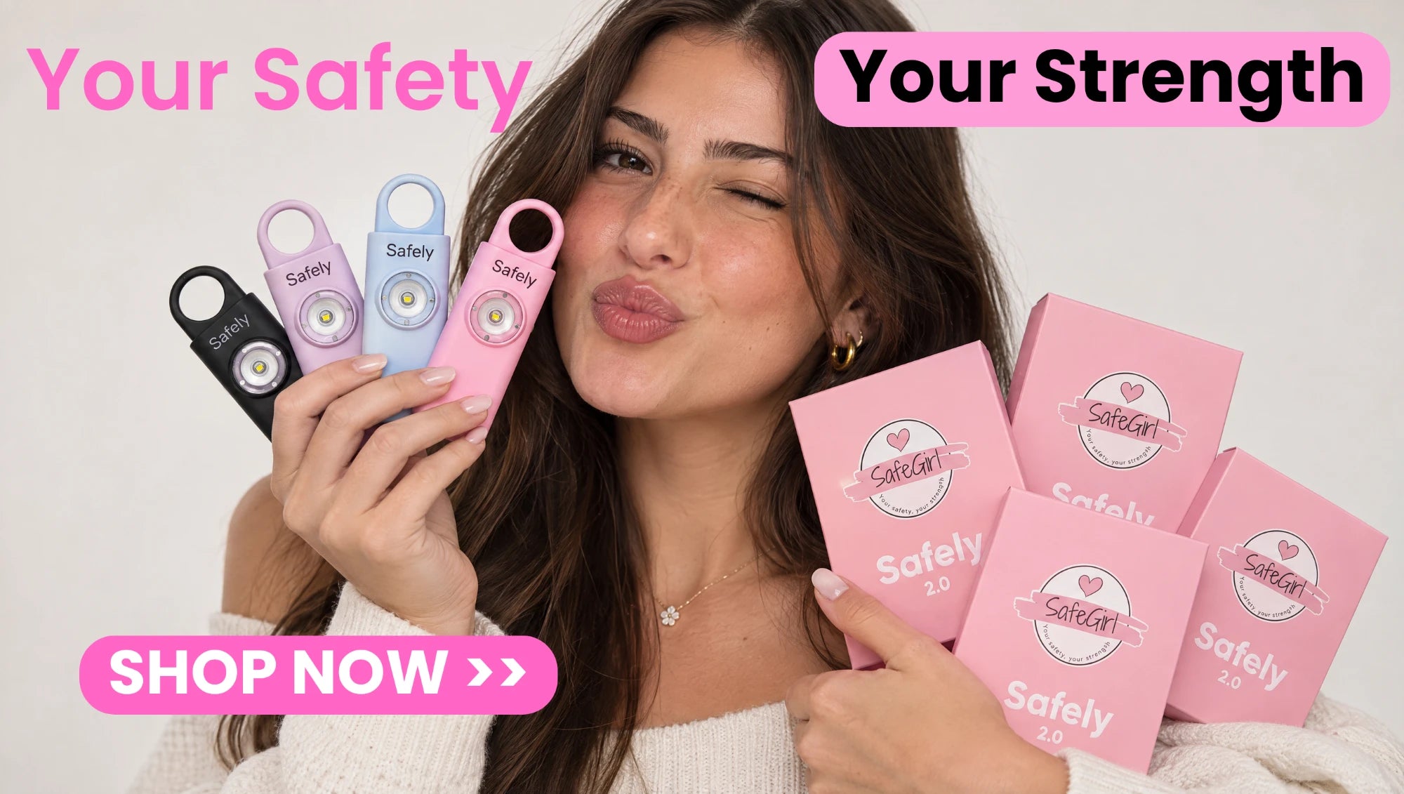 Your Safety, Your Strength - אזעקת Safely 2.0 בארבעה צבעים