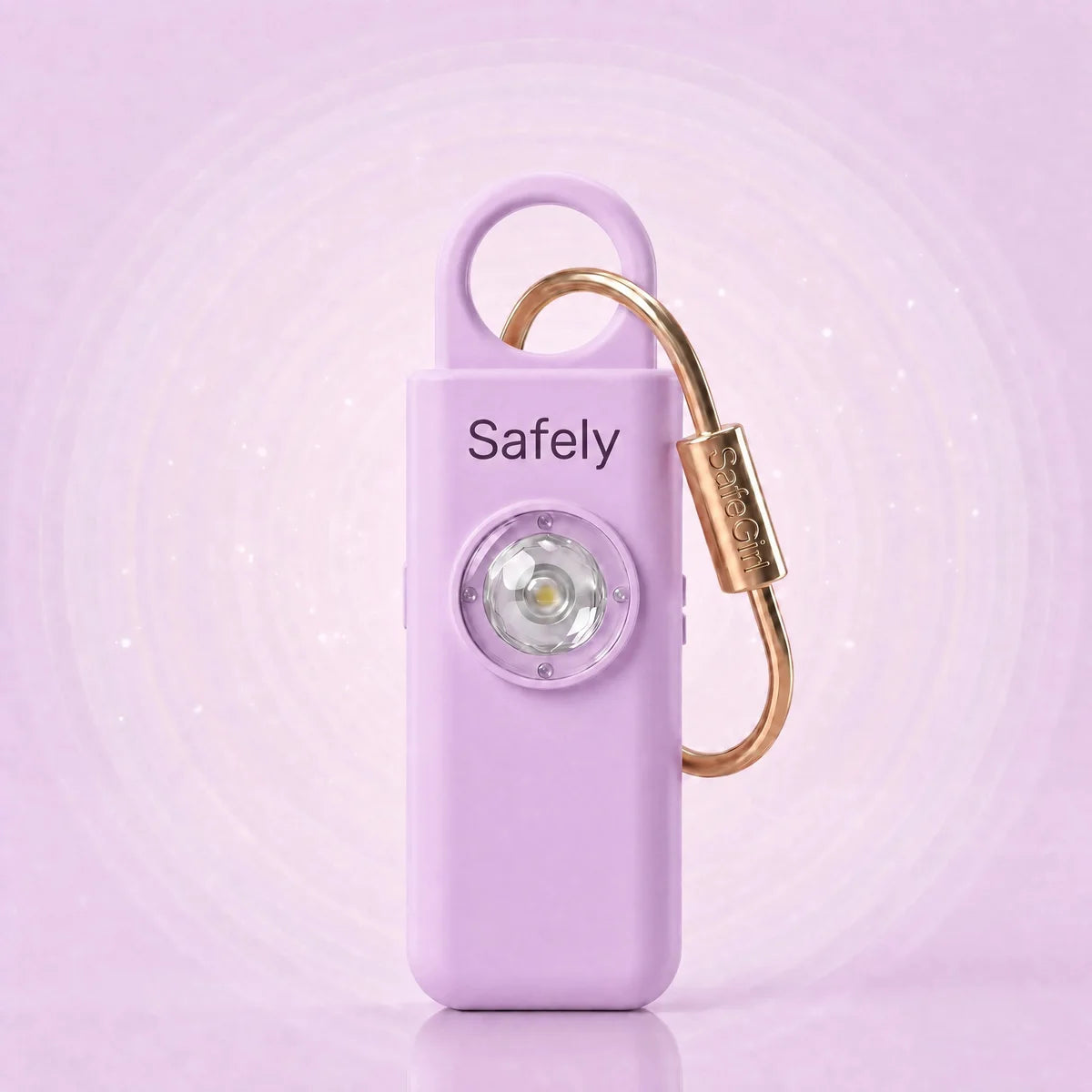 Safely 2.0 בצבע סגול עם קליפס זהב, צילום סטודיו